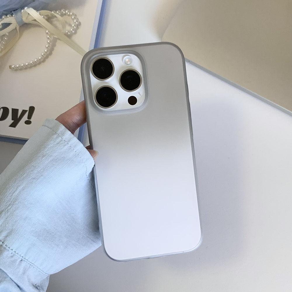 Ultra Thin Phone Case For iPhone 16 15 14 13 12 Pro Max Plus Slim Matte Translunt Bumper Back Cases Cover