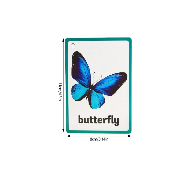 Friendly Animal Insect Cards Vocabulary Flashcards For Toddlers To Develop Language Skills Through Visual Stimulation