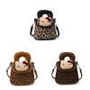 Borsa a tracolla Hello Kitty con stampa leopardata in PU per donna con tasca per cellulare per il tragitto quotidiano