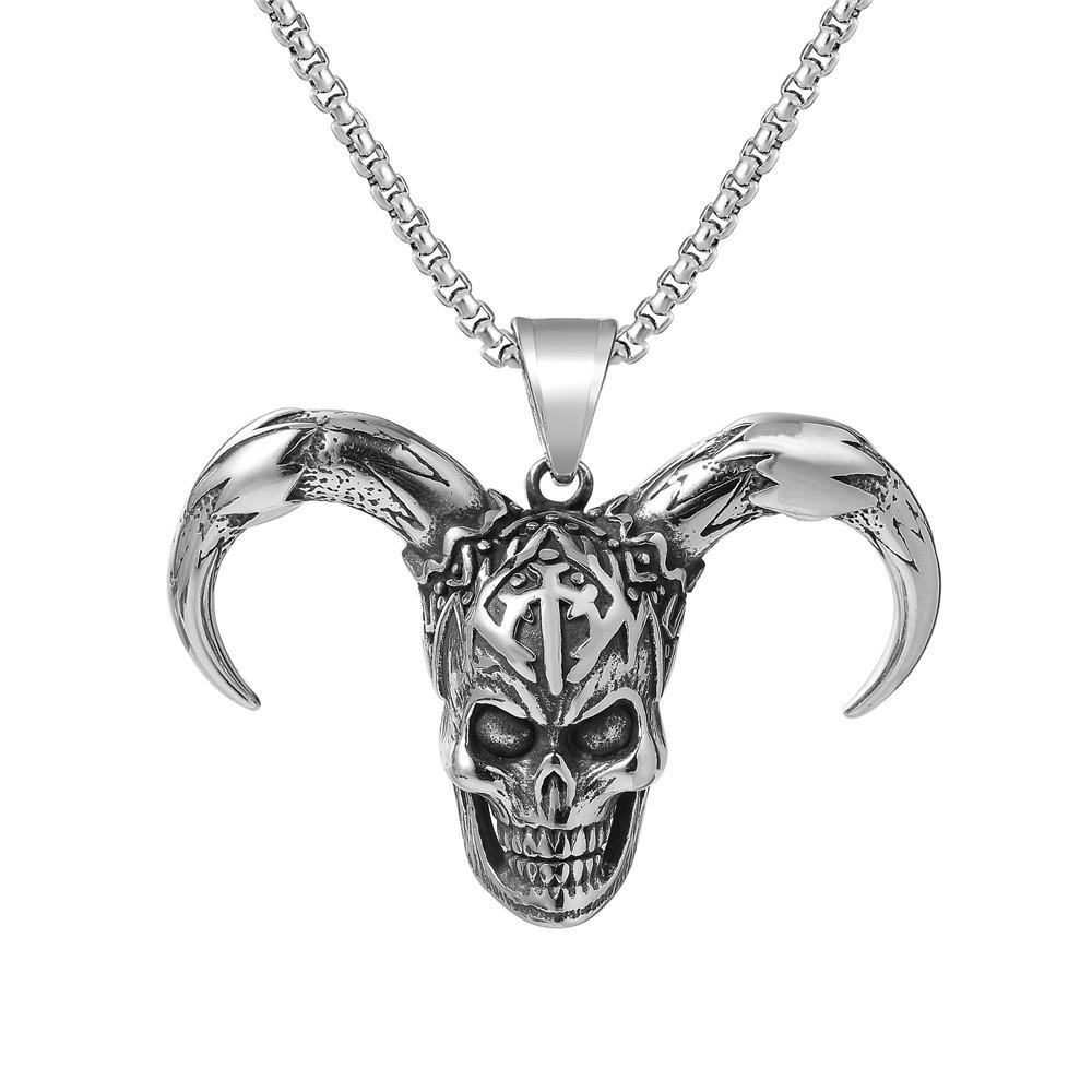 Men's European & American Retro Style Stainless Steel Fish Necklace - 2025 Collection