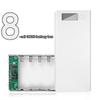 DIY Hülle 8*18650 Akku Powerbank Dual USB zum Aufladen von Telefonen 18650 Akku Aufbewahrungsbox Gehäuse Ohne Akku