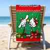 1pc Sanrio4 Beach Towel with Custom Name, Beach/Swimming/Bath/Picnic/Camping Towel, Suitable for Seaside Beaches