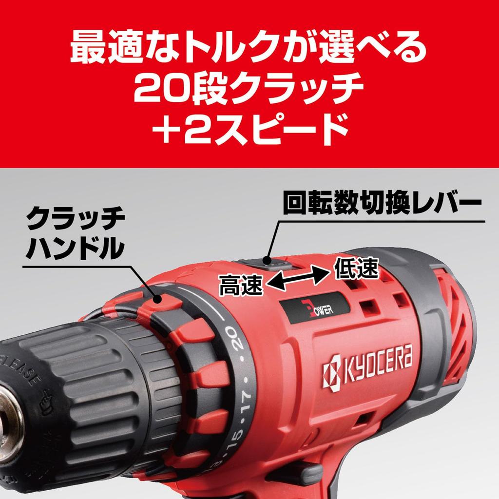 Kyocera Old Ryobi Driver Drill Maximum Torque and Tightening with Optimal Torque Using Maximum Drilling Capacity Ironwork 21mm Screw Tightening