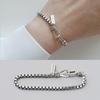 S925 Sterling Silver Korean Style Women's Bracelet - Perfect for Couples and Birthday Gifts
