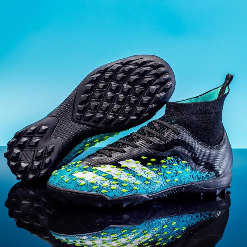 Teen Adult Student Male Long Nailed Shredded Nailed High Top Soccer Shoes