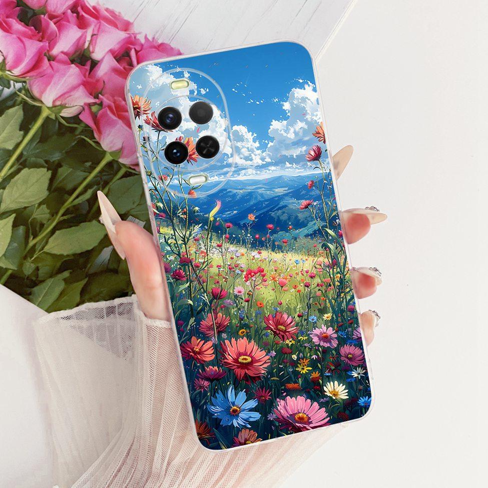 Transparent Case For Huawei Nova 15 Cover Cute Cat Fashion Butterfly Luxury Painted Casing For Huawei Nova15 PSN-AL00
