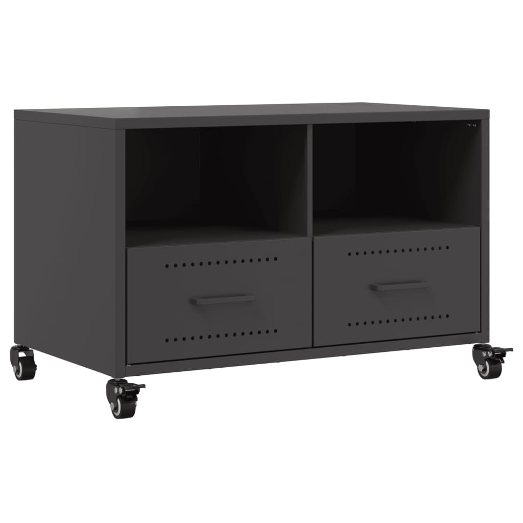 TV Cabinet Black 68 x 39 x 43.5 cm Steel