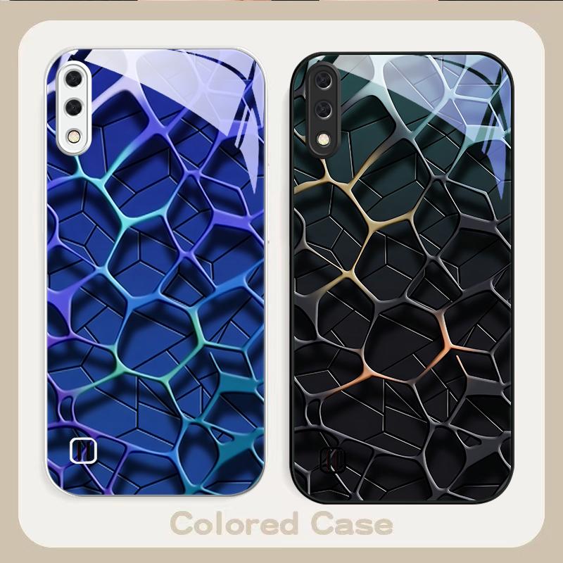 Abstract geometric art For Samsung A01 A02 03 Core 04 05 06 10 12 13 14 5G 15 16 M02 12 Note 8 9 10 20 glass Ultra phone case