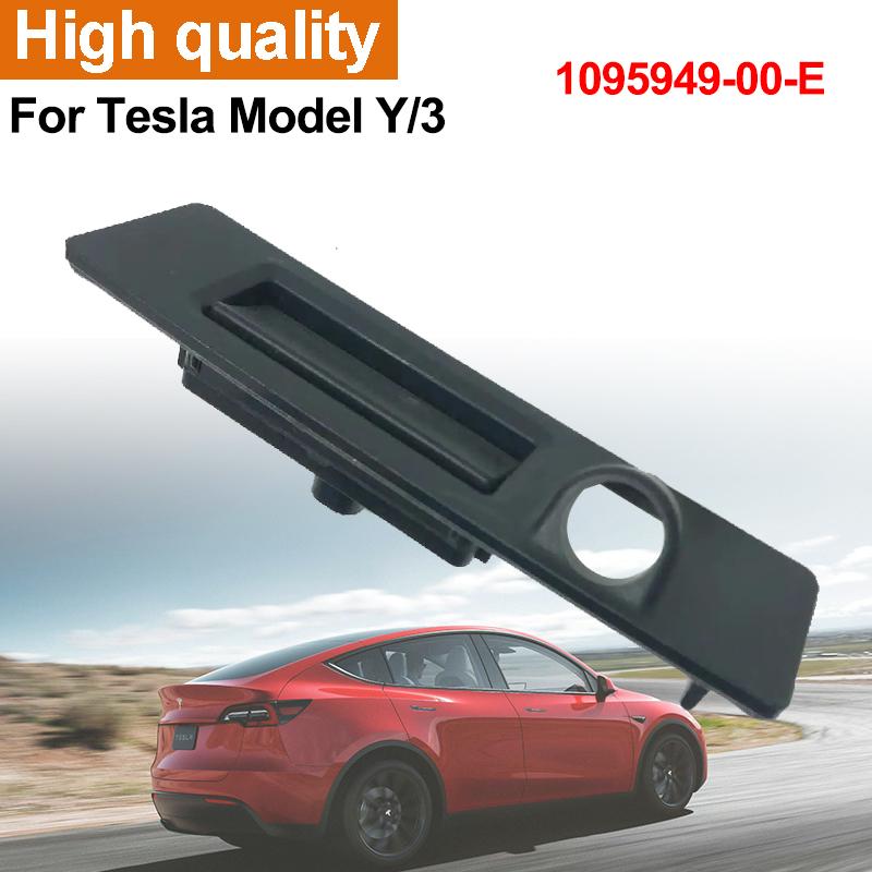 New 1095949-00-E For Tesla Model 3/Y Car Rear Trunk Lid Electric Tailgate Switch Liftgate Trunk Handle Cover Without Camera