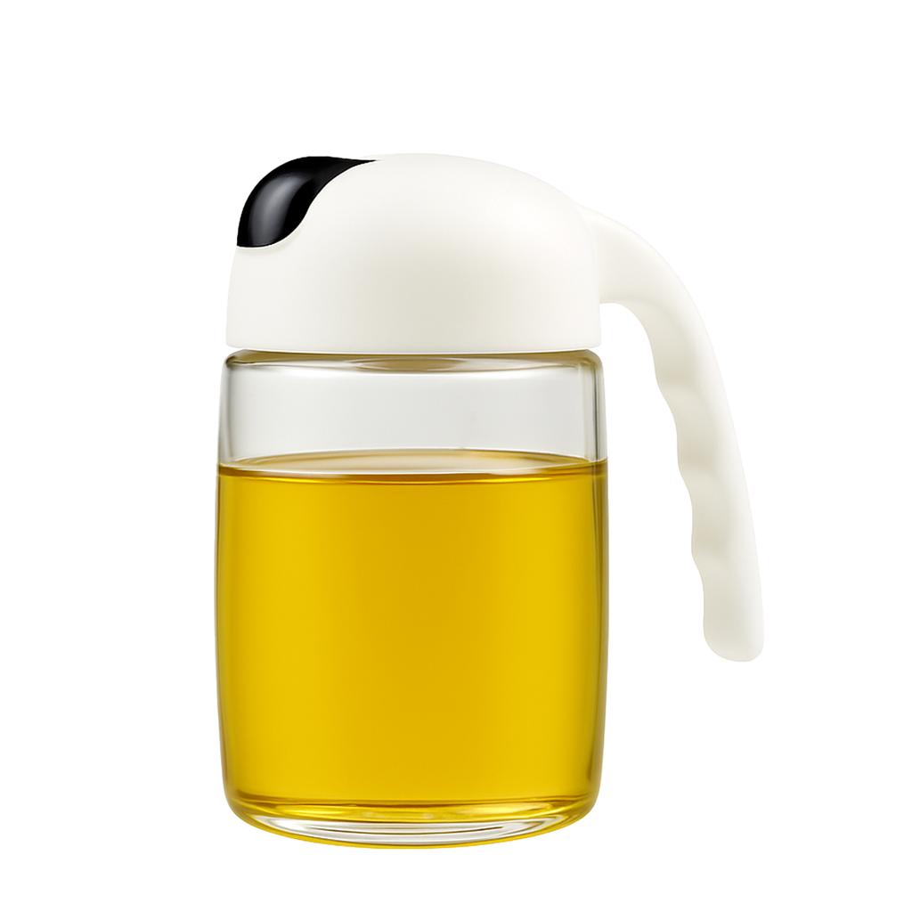 Glass oil dispenser 300 ml with handle - olive oil vinegar sauce oil spices