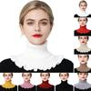 Fake Collar Scarf Detachable High Collar Solid Color Knitted Turtleneck Scarves Collar Insert Fashion