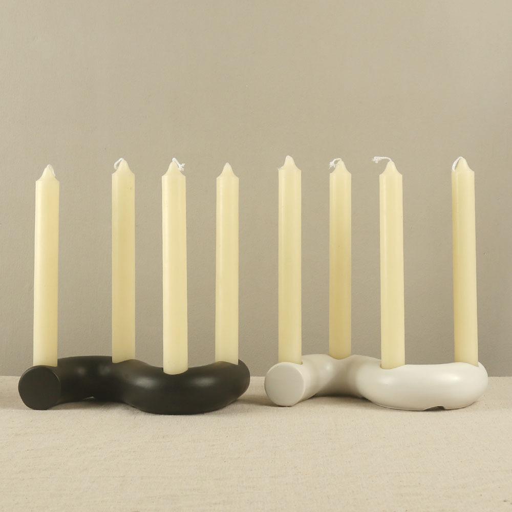 Ceramic Candle Holder European Minimalist Romantic Decorative Table Centerpiece Home Decor For Couples And Women Wedding Gift