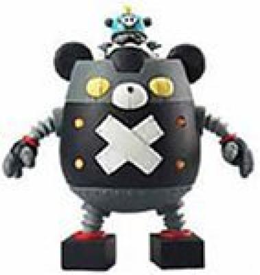 Panda Z Schwarzes Hamsterzahnrad Weichvinyl-Figur -