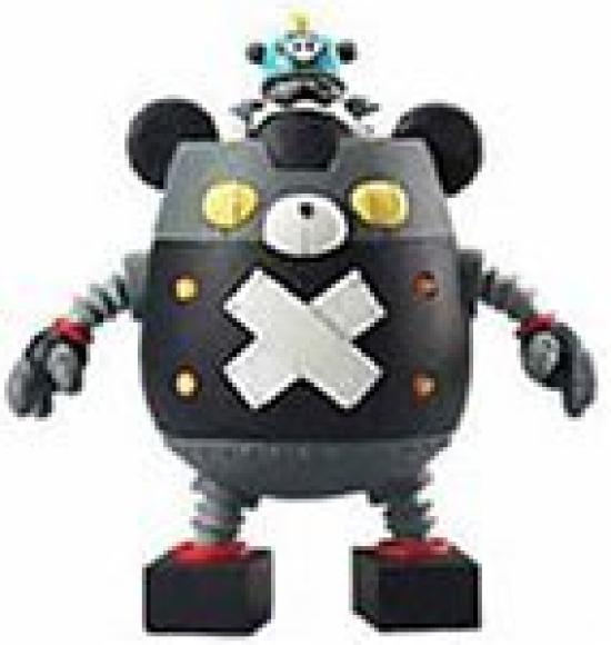 

Панда Z Черный Хэм Гир Фигурка из мягкого винила -