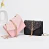 Trend Chain Bag Messenger Bag Handbags Fashion Sequins Package Summer Leisure Shopping Bag