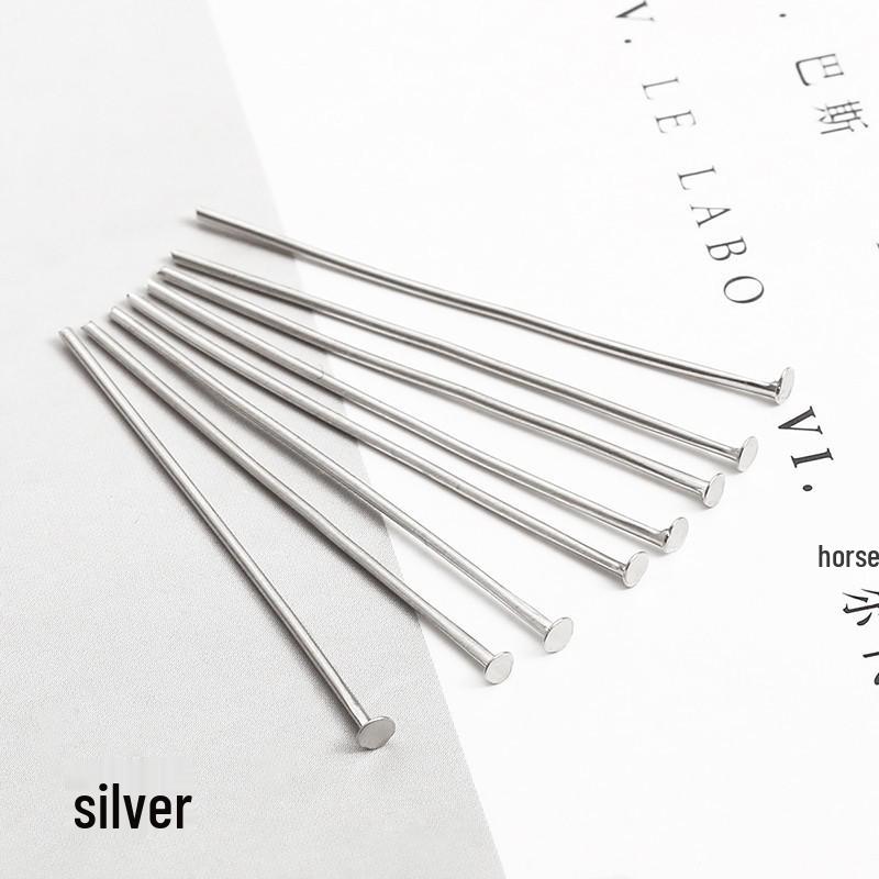 200 Flachkopf-T-Pins für DIY-Perlenarbeiten, handgefertigte Haarnadeln, Ohrringe und Schmuckzubehör