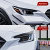 Car Headlight Eyebrows Eyelid ABS Gloss Black/Carbon Fiber Eyebrow For Subaru WRX STI VB + Auto Exterior Accessories