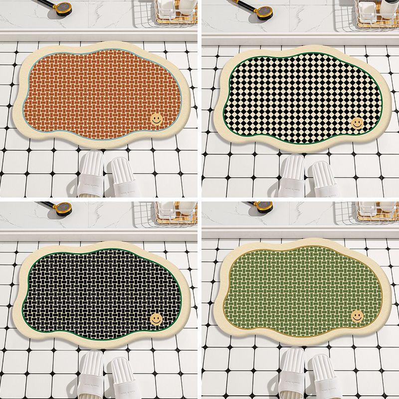 Toilette Rutschfeste Matte Badezimmertür Saugfähige Matte Schlafzimmerteppich Haushaltsmatte Toilette Toilettentürmatte