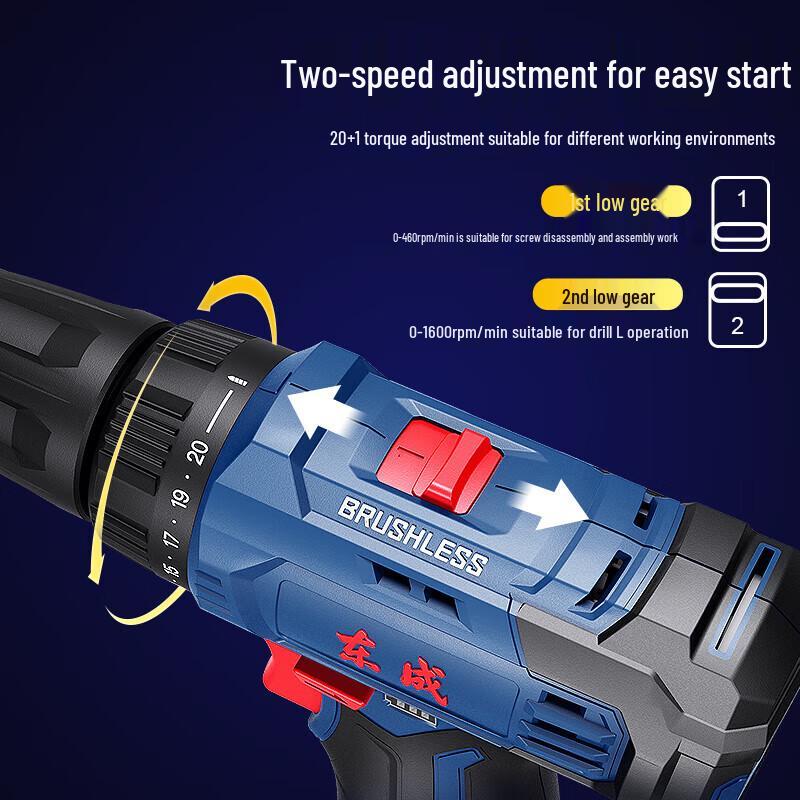 Dongcheng 12V Cordless Lithium-Ion Drill Kit CN plug (adapter included)
