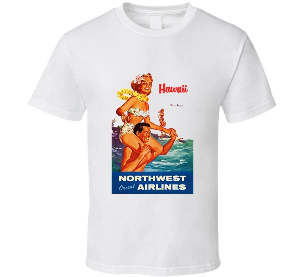 

Northwest Hawaii T Shirt Hawaiian Surfing Travel Tee 50s 60s Ad Retro Vintage XL