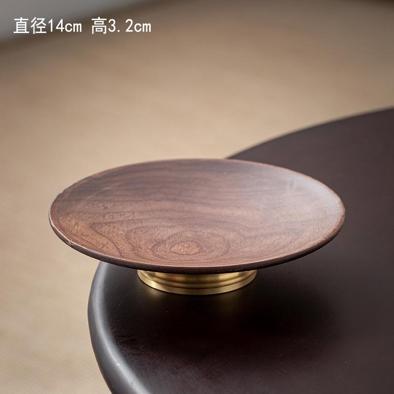 Exquisite Walnut Wooden Tea Tray Dried Fruit Snack Fruit Plate  Dessert Plate Tea Shop Tea Tray Cake Pan Dim Sum Dish Plates