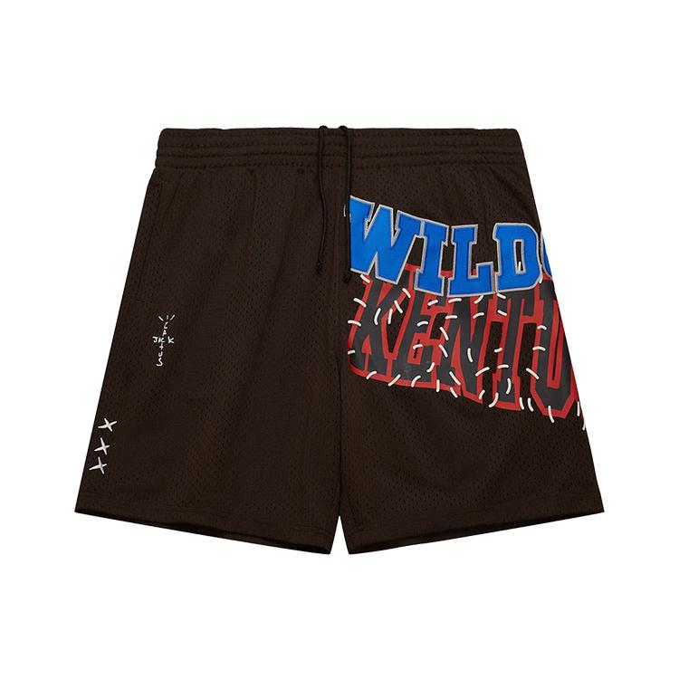 Travis Scott x Mitchell & Ness Sports Shorts Unisex Brown BT9324-UKTBROW