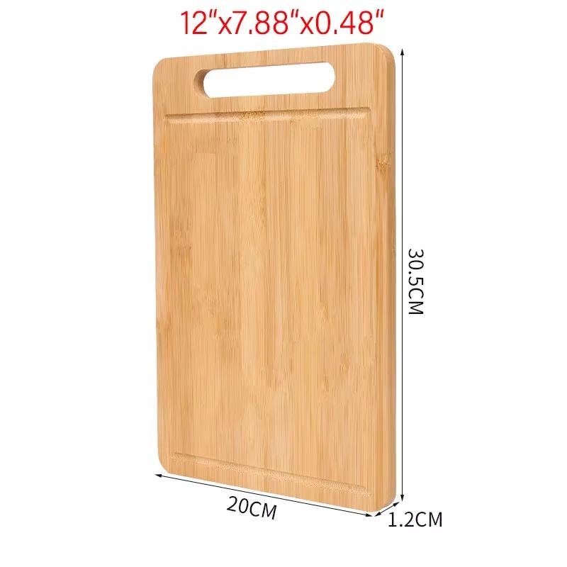 Ensemble de Planches à Découper Double Face en Bambou Épaissi pour Viande, Fruits et Légumes