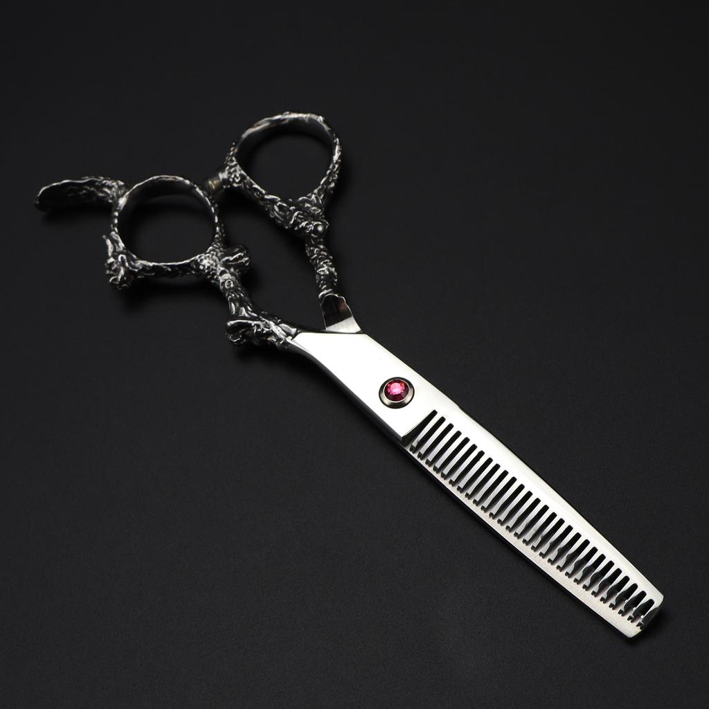 6.0 inch, color, strange dragon handle, hair scissors, hair scissors, flat scissors, tooth scissors can be determined outside LOGO 7H
