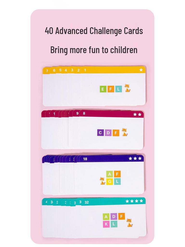 Children's Educational Jenga Letter Blocks: Quality Parent-Child Interactive Balance Toy