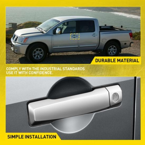 Front Driver Side Door Handle Exterior For 2004-2010 Infiniti QX56 Base Chrome