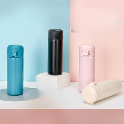 Erkek ve Kız Öğrenciler için Taze Paslanmaz Çelik Zıplayan Vakumlu Bardak Taşınabilir Taşınabilir Bardak Açık Hava Çift Bezelye Bardağı Hediye