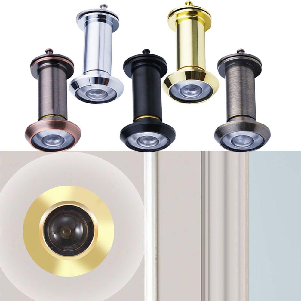 Door Peephole Door Viewer Adjustable Glass Lens Eye Sight Hole Wide Angle Viewer