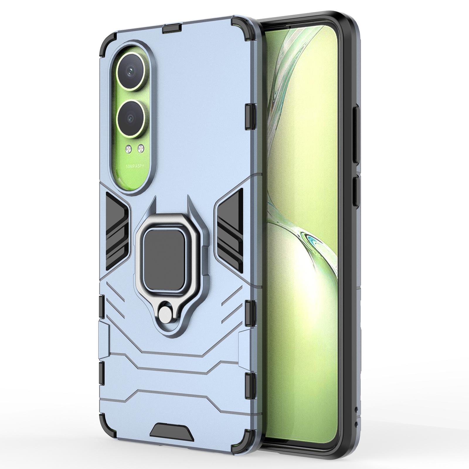 

For Oppo K12x 5G (China)/OnePlus Nord CE4 Lite 5G Case PC+TPU Phone Cover Kickstand Blue