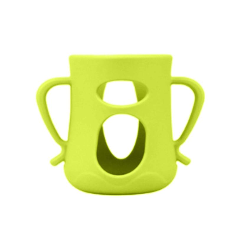 Heat Resistant Silicone Baby Bottle Sleeve With Nonslip Handle for Secure Grip and Heat Protections