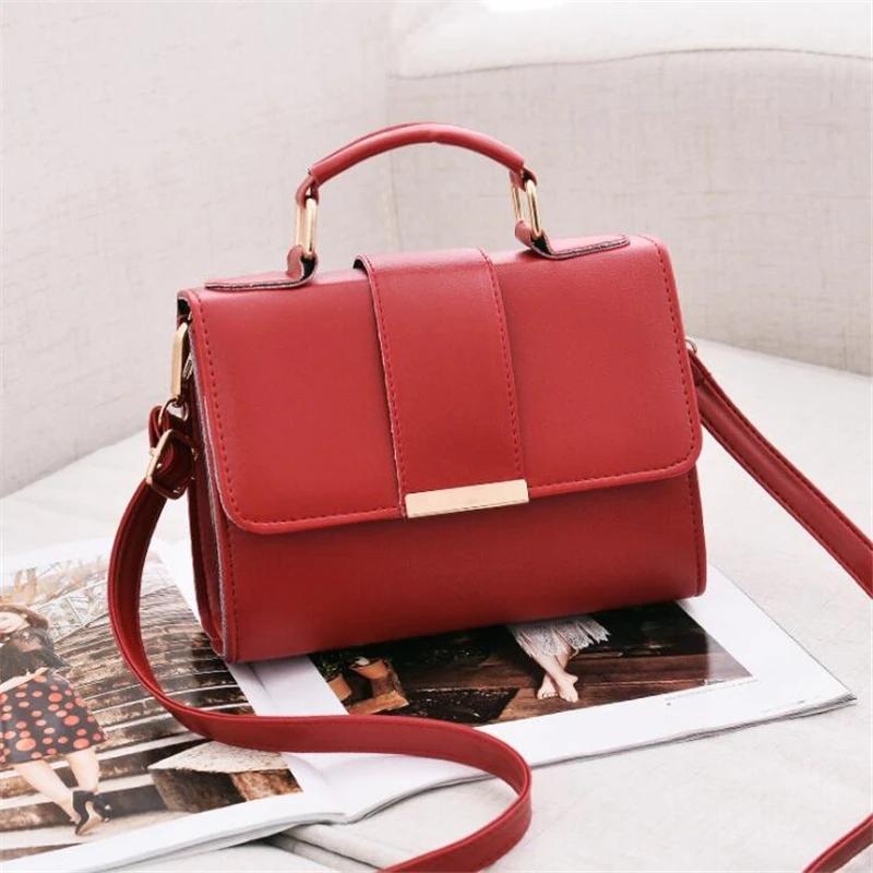 Women Fashion Pu Leather Shoulder Compact Flap Crossbody Handbags Messenger Bags High Quality Luxury Ladies Premium