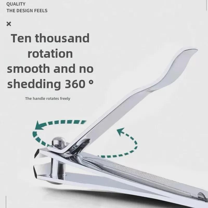 Premium Oblique German Nail Clippers: Multi-Purpose Portable Manicure Tool for Adults and Dead Skin Removal