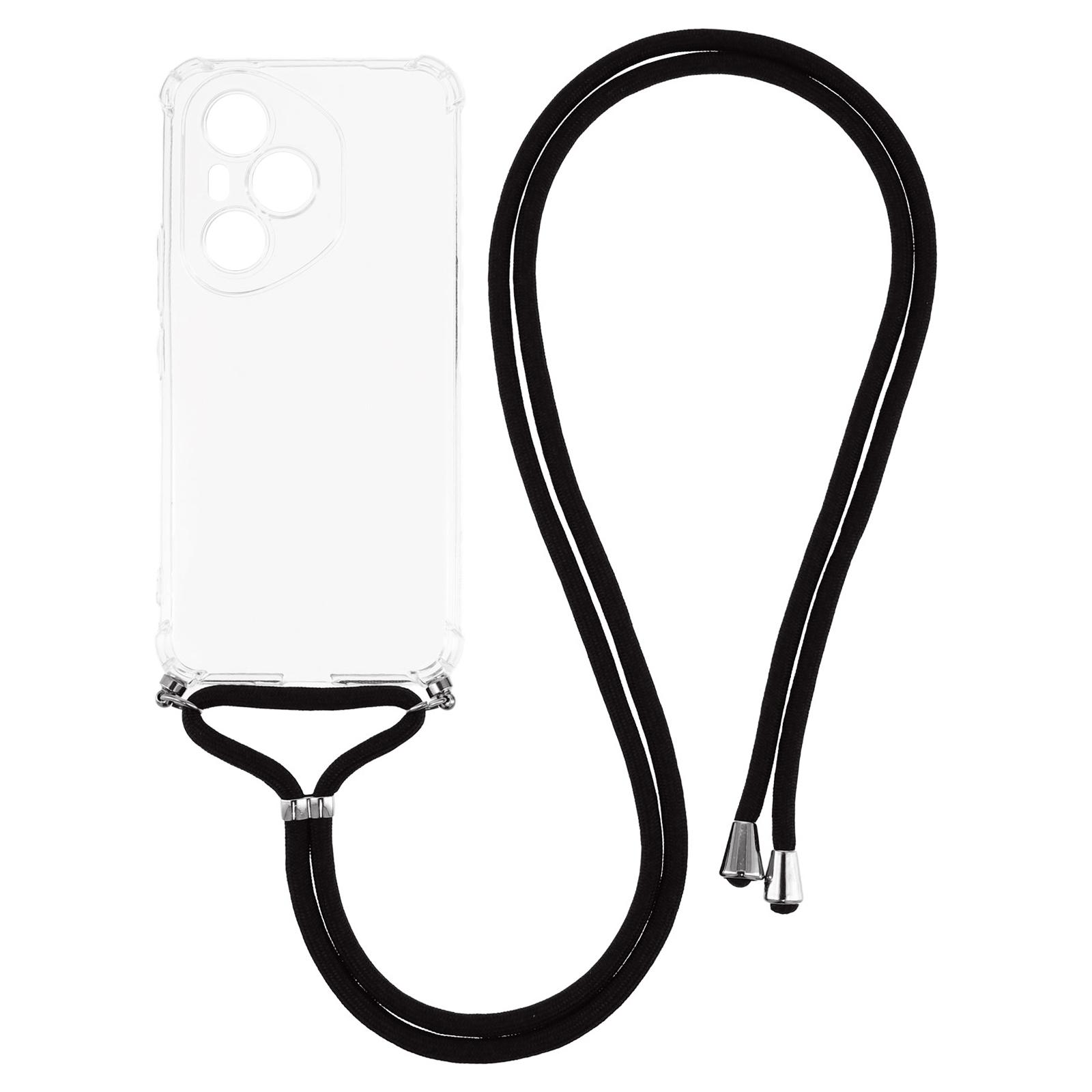 

Для Honor 400 Pro 5G (Глобальный) Чехол Усиленные углы ТПУ Прозрачный чехол для телефона со шнурком A