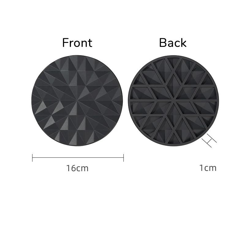

INS Nordic Silicone Pad Heat-Resistant Kitchen Placemat Home Dining Table Non-Slip High Temperature Resistant Pot Mat Protection 16x16x1cm 1pc