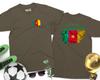 CAMEROON Football Flag T-Shirt 2025 World Team Cup Match Day World Football Gift