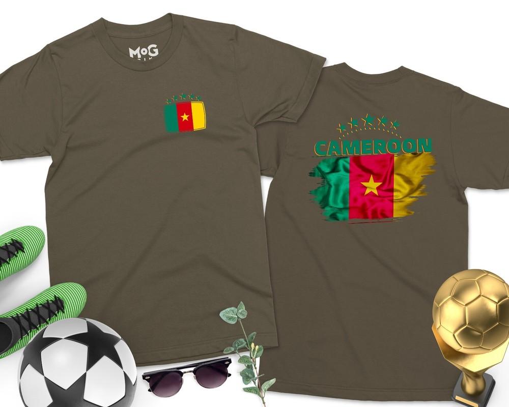

CAMEROON Football Flag T-Shirt 2025 World Team Cup Match Day World Football Gift XL