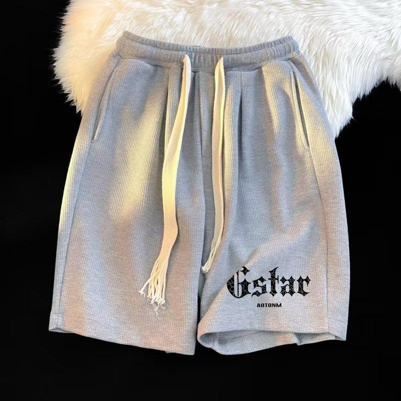 Шорты мужские летние тонкие модные брендовые повседневные большие брюки баскетбольные спортивные американские белые брюки с пятью точками M