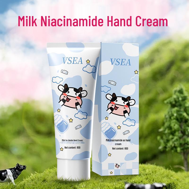 Milk Niacinamide Smoothing Hand Cream: Moisturizing, Nourishing, and Anti-Chapping Care for Women