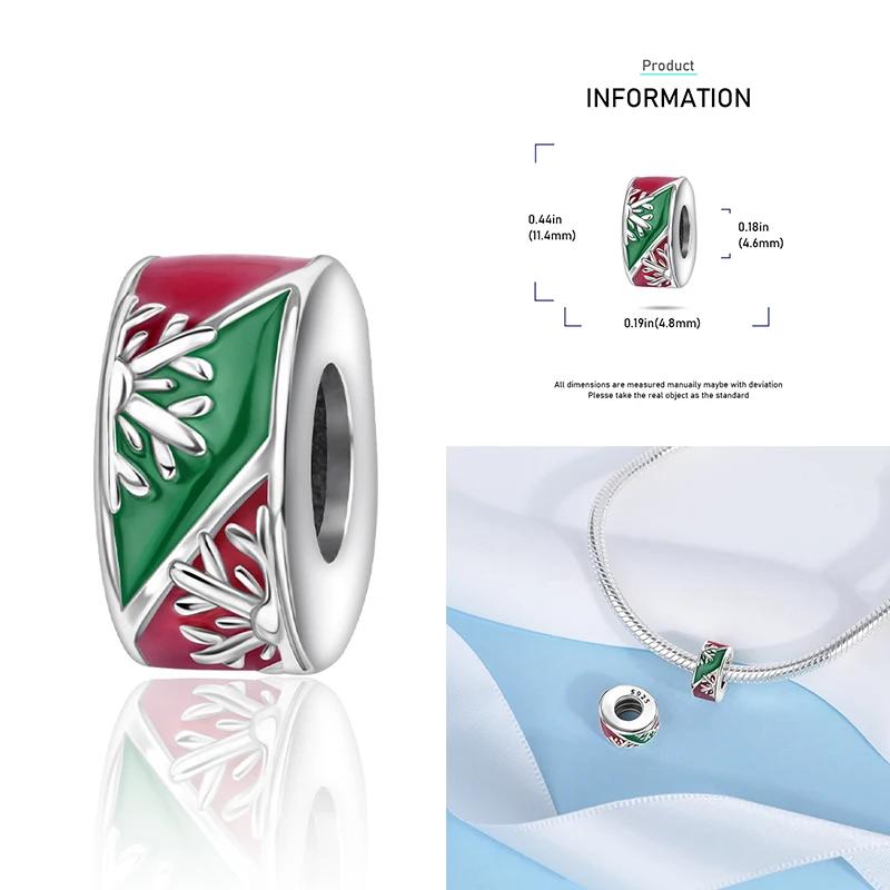 Christmas Charms Copper Elk Santa Claus Bead Snowflake Bell Snowman Charm Fit Original Bracelet Diy Jewelry