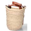Celine Ausgezeichneter Zustand 113832CGG.04LU Teen Classic Korbtasche Raffia x Kalbsleder Triomphe Handtasche TanBenutzt