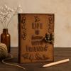 Leather Journal Blank - Life Is Better With Friends