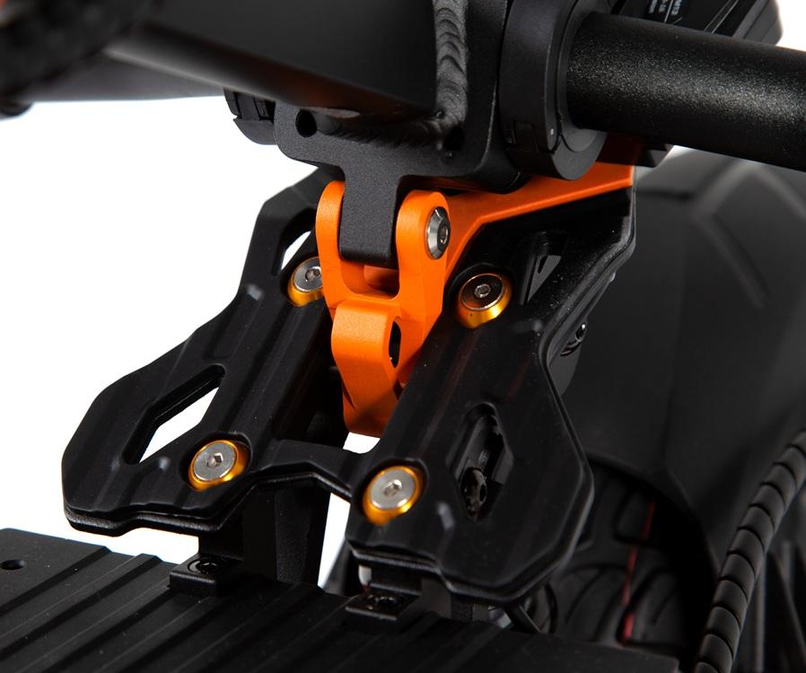 Trotinetă electrică pliabilă Kukirin G2 MAX 1000W cu baterie de 48V 20,8Ah, roți de 10 inch, viteză maximă de 55 km/h și autonomie de 80 km.
