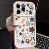 Colorful Stars Print Phone Case For iPhone 17 Pro Max Case iPhone 16 15 14 13 Pro Max 11 16e 17e Shockproof Bumper Soft Silicone Cover