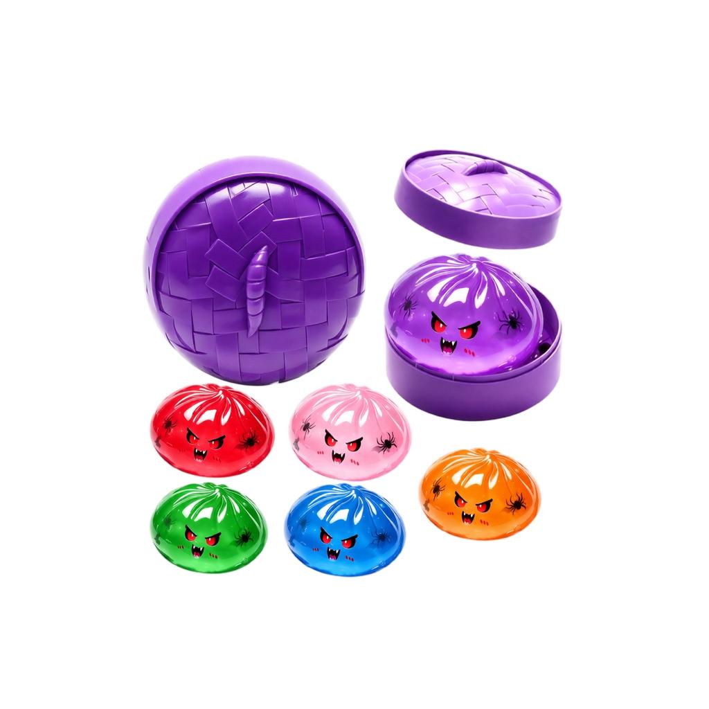 Random Design Halloween Pumpkin Toy - 1 Pack Stress Toy for Party Favors and Decor