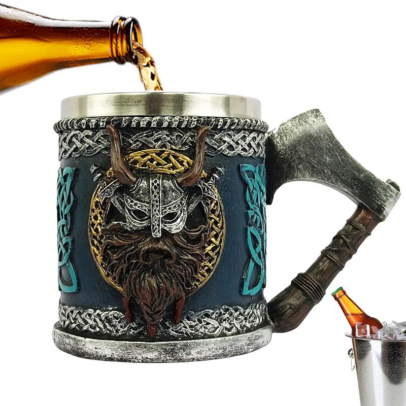 450ml Viking Style Beer Mug Drinking Gothic Coffee Cup Bar Drinking Coffee Cup Large Capcity Beer Mug Gothic Beer Mug Tea Mug