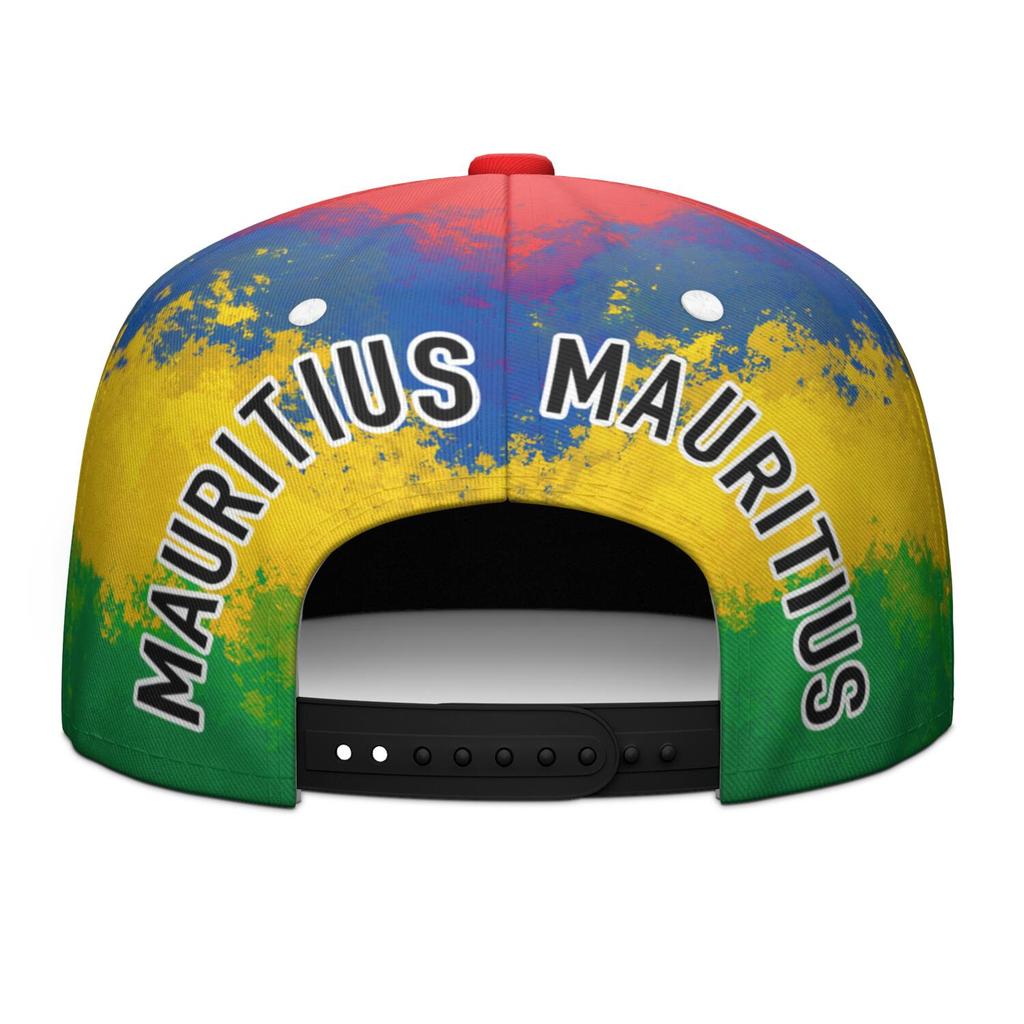 Mauritius Flat Brimmed Cap Custom Made Name Team Logo Hip-hop Hat Country Fishing Travel French Nation Mauritian Flag Headgear